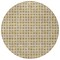 Homeroots 8' Gold And Beige Round Geometric Washable Indoor Outdoor Area Rug 583284 - alternate 4
