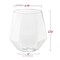 Smarty Had A Party 12 oz. Clear Hexagonal Stemless Plastic Wine Goblets (64 Glasses), 64PK 3712-SB-CASE - alternate 6