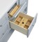 James Martin Vanities Vanity, without top, Serenity Blue, 59.88 in W x 23.5 in D,  330-V60D-M-SRB - alternate 3