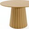 Homeroots 46" Brown Solid Wood Pedestal Base Round Top Dining Table 721006 - alternate 4
