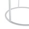Homeroots Set of Two 31" White And Silver Genuine Marble And Iron Round Nested Coffee Tables 543850 - alternate 3