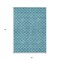 Homeroots 5' X 8' Teal Blue And Ivory Geometric Washable Indoor Outdoor Area Rug 596208 - alternate 3