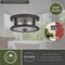Vaxcel Cumberland Bronze Rustic Round Outdoor Flush Mount Ceiling Light Clear Glass T0290 - alternate 6