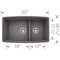 Blanco Performa Medium 1-3/4 Low Divide, Cinder 441474 - alternate 6