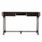 Homeroots 50" Brown And Silver Writing Desk With Two Drawers 402026 - alternate 1