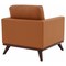 Leisuremod Chester Modern Leather Accent Armchair with Birch Wood Base, Cognac Tan CS33TN-L - alternate 7