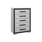Homeroots 48" Gray And Black Wood Five Drawer Dresser 564686 - alternate 4