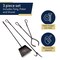 Kings County Tools 3PC Fireplace Tool Set Hand Forged Iron Fireplace Tools for Fireplaces, Fire Pits, or Woodstoves GW89A05-13 - alternate 6