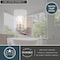 Vaxcel Park Ridge 4.75 in. 1-Light Nickel Bathroom Vanity Fixture, Clear Glass Shade W0524 - alternate 4