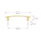 Richelieu 5 1/16-inch (128 mm) Center to Center Aurum Brushed Gold Transitional Cabinet Pull BP5254128158 - alternate 4