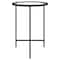 Homeroots 24" Black And Clear Glass And Steel Round End Table 543832 - alternate 5