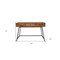 Homeroots 47" Natural and Black Solid Wood Writing Desk With Three Drawers 489178 - alternate 5