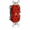Leviton Straight Blade Receptacle, 5-20R, 20 A, 125V AC, Flush Mount, Isolated Ground MT563-IGR - alternate 1