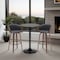 Armen Living Bentley Adjustable Pub Table in Black Brushed Wood and Black Metal finish LCBEPUBLK - alternate 2