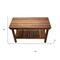 Homeroots 18" X 25" Brown Teak Rectangular Shower Bench With Shelf 549379 - alternate 3