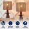 Jonathan Y Rickie 19" Bohemian Coastal Sculptural Resin w/Hand-Woven Paper Rope Drum Shade LED Table Lamp, , 2PK JYL5509B-SET2 - alternate 4