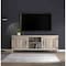 Homeroots 70" Gray Wood Enclosed and Open Storage TV Stand 632589 - alternate 6