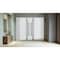 Vdomdoors Aluminum Double Doors Deux 1713 White Enamel Frosted Glass 2 Sidelights Entry Modern Painted 96x96 DEUX1713DEXD-BEM-W12+72+12xH96-LH-O - alternate 3