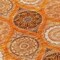 Homeroots 9' X 12' Orange Ivory And Gray Floral Medallion Washable Indoor Outdoor Area Rug 614621 - alternate 3