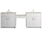 James Martin Vanities Bellshire 96" Dual Vanity Set with 24" Make-Up Counter, Bright White w/3 cm Tajnar Eclos Top 660-VMC96-BW-3TJR - alternate 1