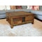 Homeroots 40" Brown Solid Wood Square Lift Top Solid Trunk Coffee Table 488844 - alternate 7