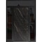 Vdomdoors Steel Door Dekton 0118 Natural Noir 2 Side and Top Exterior Window Sidelite Entry Door Painted W12+ DEKTON0118EXD-NOR-W12+36+12xH80+16-LH-I - alternate 1