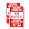 Signmission Reserved Parking for New Mothers Unauthorized Vehicles , 12'' X 18'', Heavy Gauge Aluminum, 2PK A-1218-2PACK-23089 - alternate 1