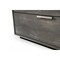 Homeroots 30" Grey Manufactured Wood + Solid Wood And Stainless Steel Five Drawer Chest 491548 - alternate 5