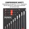 Sunex 13 Pc. V-Groove Sae Wrench Set In Eva Foam 1/4 in-1 in 9909 - alternate 6