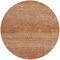 Homeroots 8' Copper Round Striped Washable Indoor Outdoor Area Rug 608463 - alternate 6