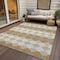 Homeroots 9' X 12' Gold Copper And Ivory Geometric Washable Indoor Outdoor Area Rug 597900 - alternate 8