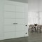 Sartodoors Hidden Double Doors, Planum 0020 White Silk Concealed Metal Frame 56" x 80" (2* 28x80) Left-hand Ou PLANUM0020DMF-WS-56x80-LH-O - alternate 1