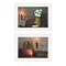 Homeroots Set Of Two Country Candlelight 4 White Framed Print Wall Art, 2PK 407088 - alternate 1