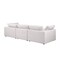 Homeroots 122" Pearl Fabric Reclining Sofa 720408 - alternate 7