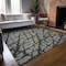 Homeroots 8' X 10' Gray and Black Abstract Washable Indoor Outdoor Area Rug 559277 - alternate 7