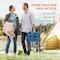 Healsmart 220LBS Collapsible Foldable Wagon Cart, Large Capacity Garden Beach Cart with All-Terrain 3A88GLCARTGARDEN220BLU - alternate 5