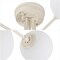 Jonathan Y Olivier Parisian 24" 6-Light Globe Modern Industrial Iron Bistro LED Semi Flush Mount, Almond JYL9542C - alternate 7