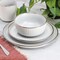 Elama Leo 16 Piece Stoneware Dinnerware Set In White ELM-LEO-W - alternate 7