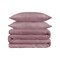 Homeroots Purple Red King Cotton Blend 1200 Thread Count Washable Duvet Cover Set 528207 - alternate 1