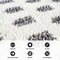 World Rug Gallery Scandinavian Arrow Shag Area Rug 2 ft x 3 ft Anthracite WR126ANTHRACITE2X3 - alternate 5