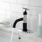 Kingston Brass One-Handle 1-Hole Bathroom Faucet with Deck Plate and Push Pop-Up Drain KSD2821CG - alternate 2