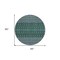 Homeroots 8' Green Blue And Purple Round Tribal Washable Indoor Outdoor Area Rug 582562 - alternate 6
