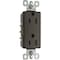 Legrand Straight Blade Receptacle, 5-15R, 15 A, 125V AC, 2 Pole, 3 Wire, Flush Mount, Grounded 885TRDBCC12 - alternate 1