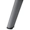 Leisuremod Walbrooke Outdoor Patio Aluminum Round Slats Design Fire Pit Side Table with Lid & Fire Glass, Grey WGRS-29-GL - alternate 5