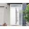 Vdomdoors Steel Door Deux 1713 White Enamel Sidelight and Transom Black Window Stainless Inserts Single Moder DEUX1713EXD-BEM-W36+12 x H80+16-Left-hand Inswing - alternate 4