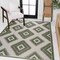 Jonathan Y Lior Geometric Moroccan Diamond Green/Cream 3 ft. x 5 ft. Indoor/Outdoor Area Rug TSN202D-3 - alternate 6