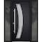 Vdomdoors Steel Door Deux 6500 Black 2 Sidelight Exterior Windows Stainless Inserts Single Modern Painted-W16 DEUX6500EXD-BLK-W16+36+16 x H80-Right-hand Inswing - alternate 4