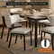 Leisuremod Teres Leather Dining Chair, Steel Legs & Poplar Wood Core TC19W - alternate 5