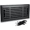 Sierra Grates 4 in. H X 12 in. W Powder Coat Steel, Textured Black Floor Register LIN412-BLK - alternate 1
