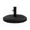 Us Weight Heavy Duty Patio Umbrella Base, Round, Prefilled Concrete, Black, 22 lbs FUB22BLK - alternate 1